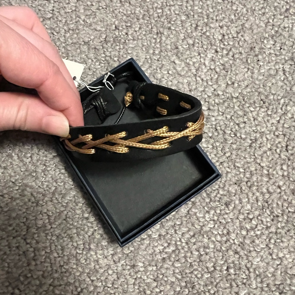 Men’s Leather Style Bracelet *NEW*